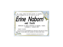 Erine Naborri, necrologio