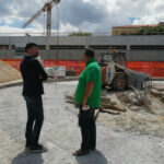 Sopralluogo al parcheggio di via Cellini