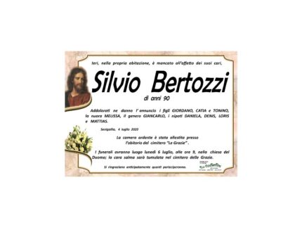 Necrologio Silvio Bertozzi