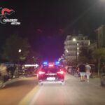 Carabinieri sul lungomare di Senigallia