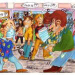 Covid-19 o malanni di stagione? - Vignetta di Massimo Nesti