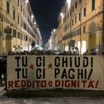 Tu ci chiudi, tu ci paghi: Manifestazione e corteo spontaneo ad Ancona