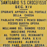 Targa santuario SS.mo Crocefisso Ostra