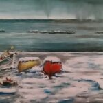 Dipinto di M. G. "Cesano - Quando viene dal mare"