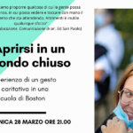 Volantino evento "Aprirsi in un mondo chiuso""