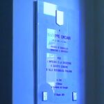 Targa dedicata a Giuseppe Orciari fuori dalla sala consiliare di Senigallia