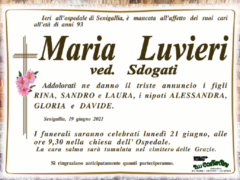 Necrologio di Maria Luvieri