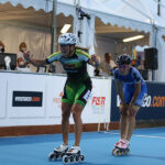 Linda Rossi esulta sul traguardo