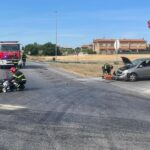 Incidente tra auto e moto sulla SP Corinaldese a Borgo Catena