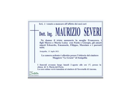 Necrologio Maurizio Severi