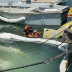 Imbarcazione affondata al porto di Senigallia