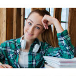 Studentessa, scuola, studio