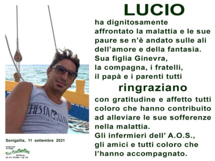 Ringraziamenti relativi alla scomparsa di Luciano Dantona
