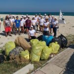 Pulizia della spiaggia del Cesano
