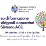 Corso regionale di formazione per dirigenti e operatori ACLI