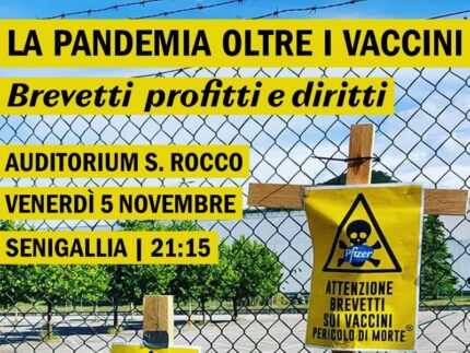 Incontro sulla pandemia con Vittorio Agnoletto