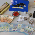 Materiale sequestrato dalla Polizia di Senigallia