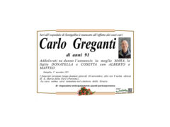 Necrologio Carlo Greganti
