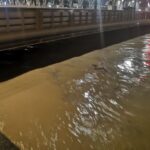 Fiume Misa nella serata del 16 novembre 2021 - Foto pubblicata su Facebook da www.geometeo.it