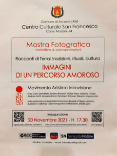 Mostra fotografica "Immagini di un percorso amoroso" - locandina