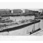 Veduta della antica darsena di Senigallia inizi '900