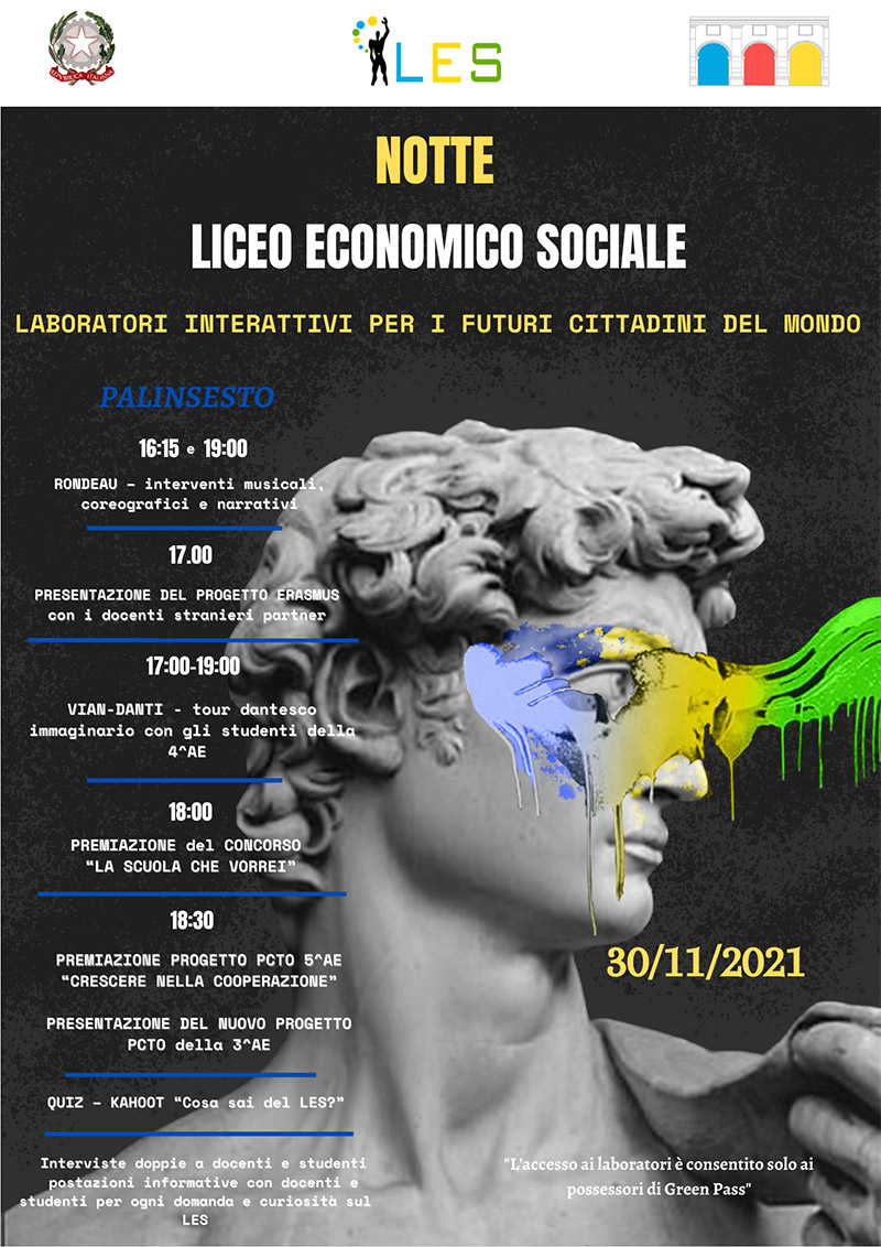 Notte del Liceo Economico-Sociale Perticari di Senigallia - locandina