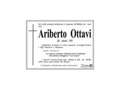 Necrologio Ariberto Ottavi