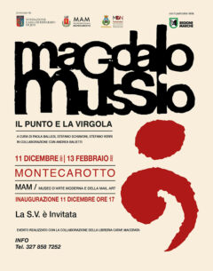 Mostra Magdalo Mussio a Montecarotto - locandina