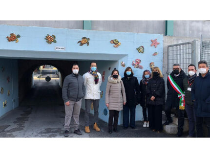 Inaugurazione murales sottopasso via Terni
