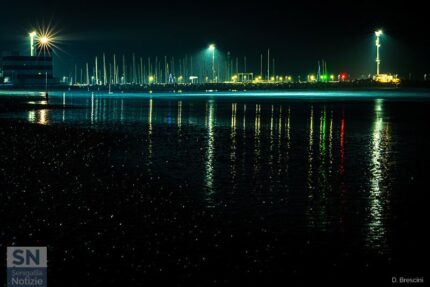Il Porto di Senigallia di notte - Riflessi - Foto di Daniele Brescini