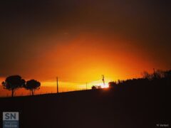 Tramonto sulle colline senigalliesi - Ultime luci del 2021 - Foto di Meri Venturi