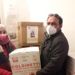 Prodotti alimentari donati da Coldiretti al Salvagente di Ostra