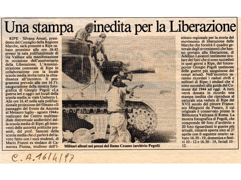 Corriere Adriatico del 16/04/1997