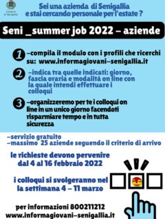 Seni_summer job 2022 - aziende