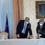 Darco Pellos e Massimo Olivetti: firma protocollo legalità