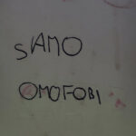 Scritta "Siamo omofobi" a Trecastelli