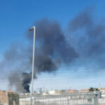 Incedio alla raffineria Api di Falconara