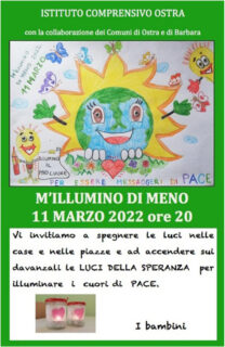 M'illumino di meno 2022 a Ostra - locandina