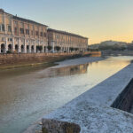 Il fiume Misa in centro a Senigallia