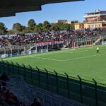 La curva nord dello stadio Bianchelli di Senigallia