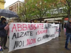 Manifestazione ad Ancona contro guerra, sanzioni e carovita