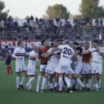 Esultanza dei giocatori della Vigor Senigallia