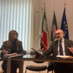 Massimo Bello e la Dott. ssa Antonella Passarani Responsabile Delegazione Regione Marche a Bruxelles