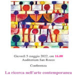 Conferenza con Leandro Sperduti - La ricerca nell'arte contemporanea