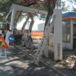 Rimozione distributore di carburanti di via Rossini - Foto Francesco Sestito