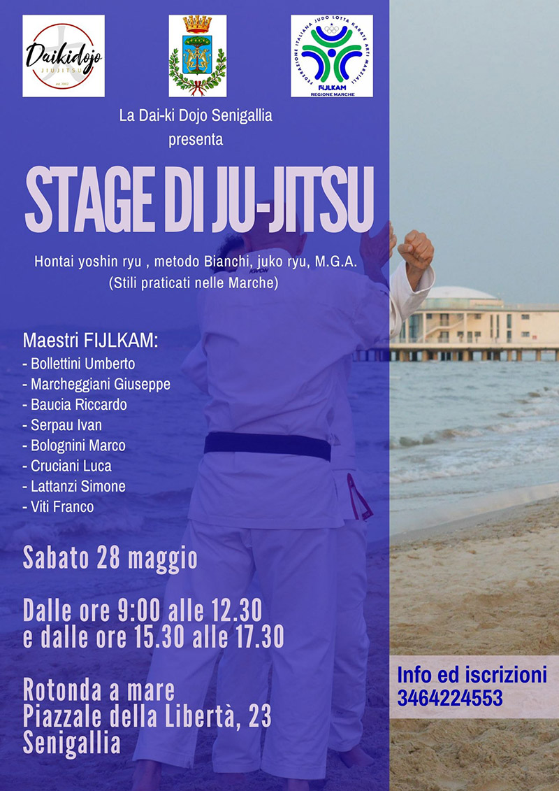 Stage regionale di ju-jitsu a Senigallia - locandina