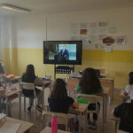 Studentesse del Perticari collegate con Nicola Grattieri