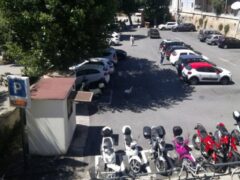 Parcheggio in viale Leopardi a Senigallia