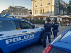 Controlli della Polizia in centro a Senigallia