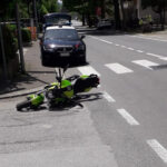Incidente auto-moto all'incrocio tra via Capanna, via Di Vittorio e via Firenze